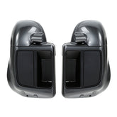 HR3 Gold / Black Geometric Shape Fade Vented Lower Fairing Kit With 6.5" Speaker Pods For Harley Touring models 2014-2024